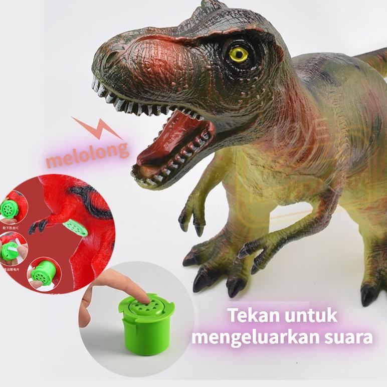 HOT Dinosaurus karet /  Besar Mainan Dinosaurus karet Lunak Yang Aman Untuk Vokal Dinosaurus /Dinosa