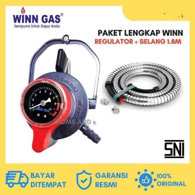 Winn Gas , Win Gas , Safety , Selang Gas + Regulator W 900 M