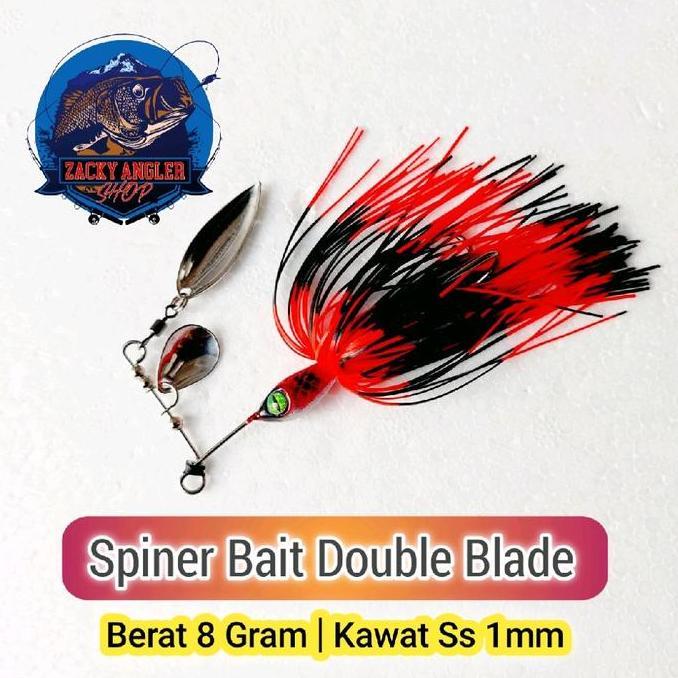 Spiner Bait Double Blade 8 Gram Lure Umpan Casting Gabus ready