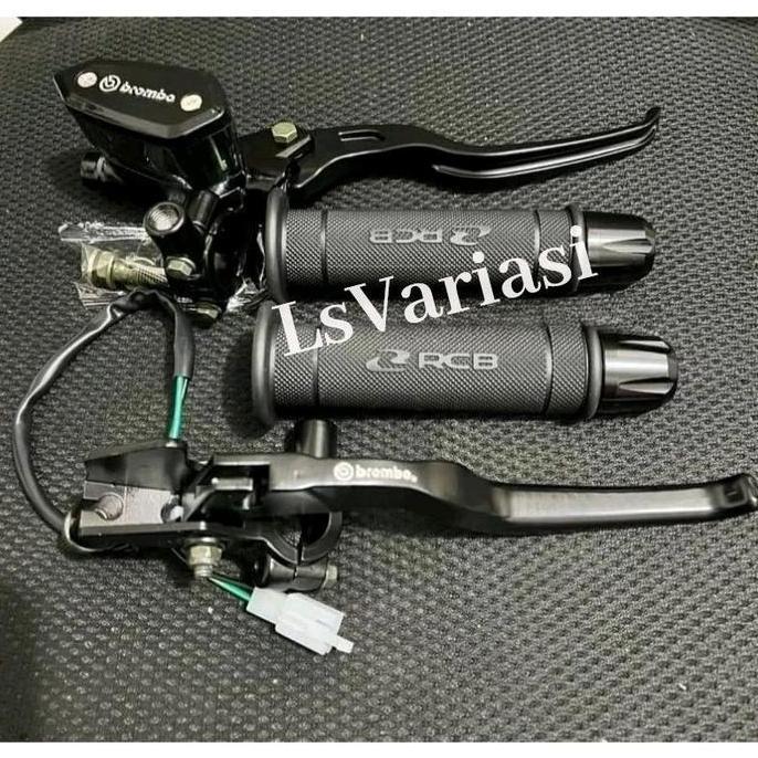 Paketan Handle Master Rem Oval Model Rcb Plus Handrip Rcb Universal Motor Satria Fu Lsvariasi