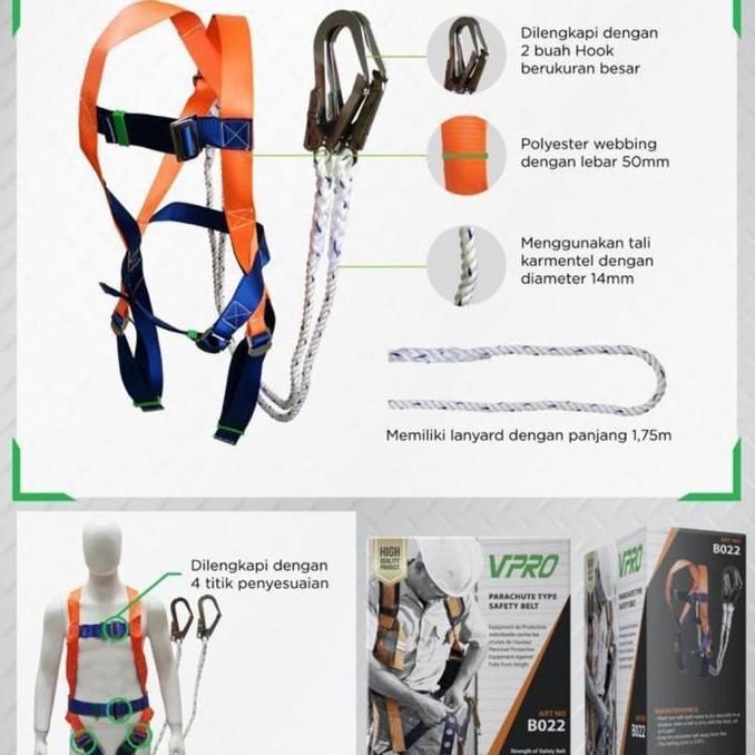 Full Body Harnes Double Hook/ Safety Harnes