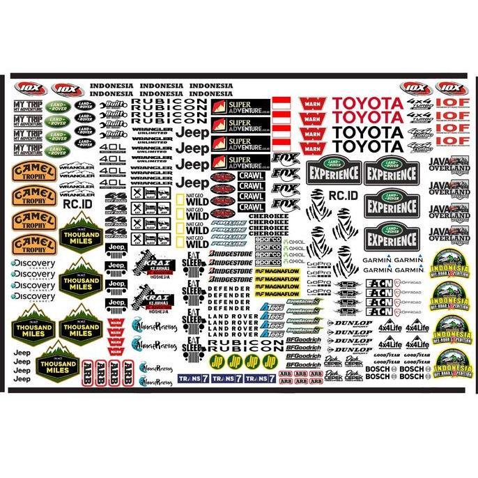 Vinyl Sticker Decal RC Adventure Anti Air ukuran A3 - BUKAN TRANSPARAN