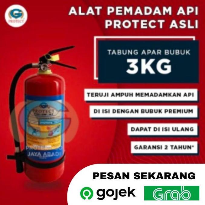 APAR 3KG PROTECT/ PEMADAM KEBAKARAN / TABUNG PEMADAM API 3 KG