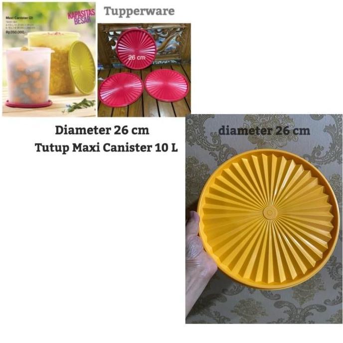 Tutup toples tupperware deco canister