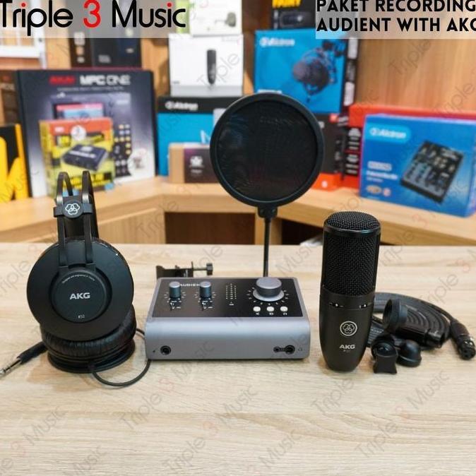 Update Paket Recording AUDIENT ID14 Studio Bundle with Headphone & Microphone triple33 Diminati Bang