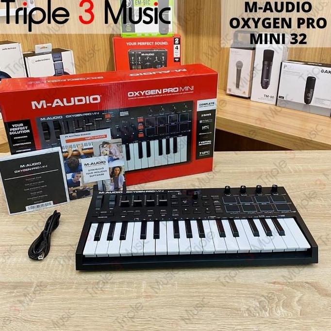 Baru M-Audio Oxygen Pro Mini 32 Midi Controller 32 keys triple33 Ayo Order