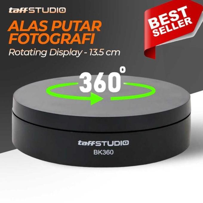 Stand Display Putar 360 Jam Elektrik Alas Putar Fotografi Rotating Terbaru 