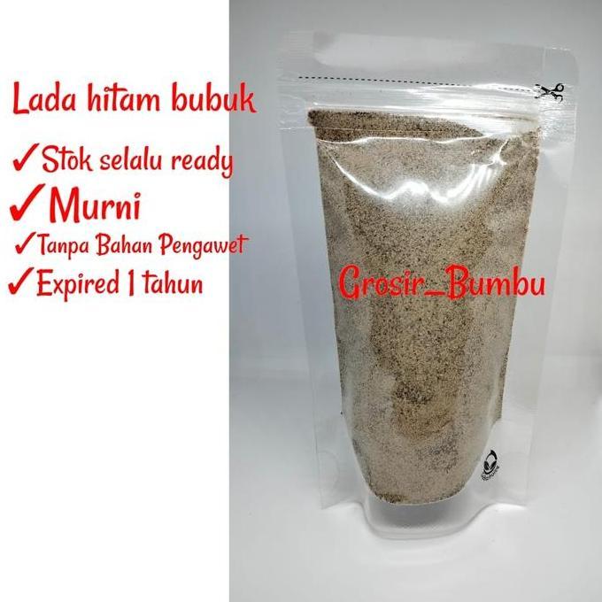 BLACK PEPPER POWDER 250GRAM / LADA HITAM BUBUK / MERICA BUBUK