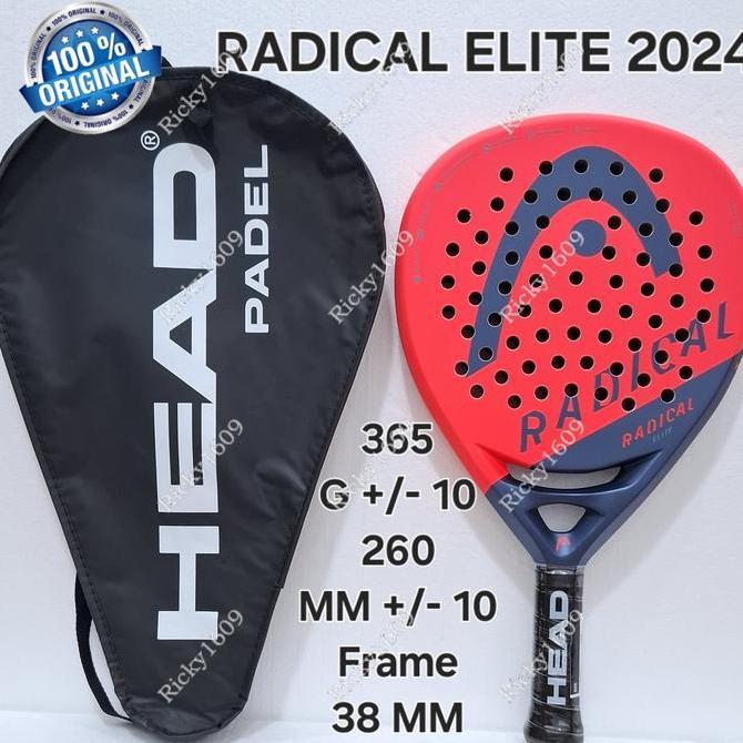 HEAD PADEL RACKET RADICAL ELITE 2024 / RAKET PADEL HEAD RADICAL ELITE 2024 - ORIGINAL HEAD