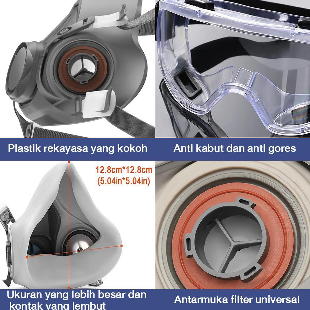 Masker Gas Industrial Kn95 Apd Pelindung Kimia Debu Virus Racun Udara Pabrik Peralatan Keselamatan K