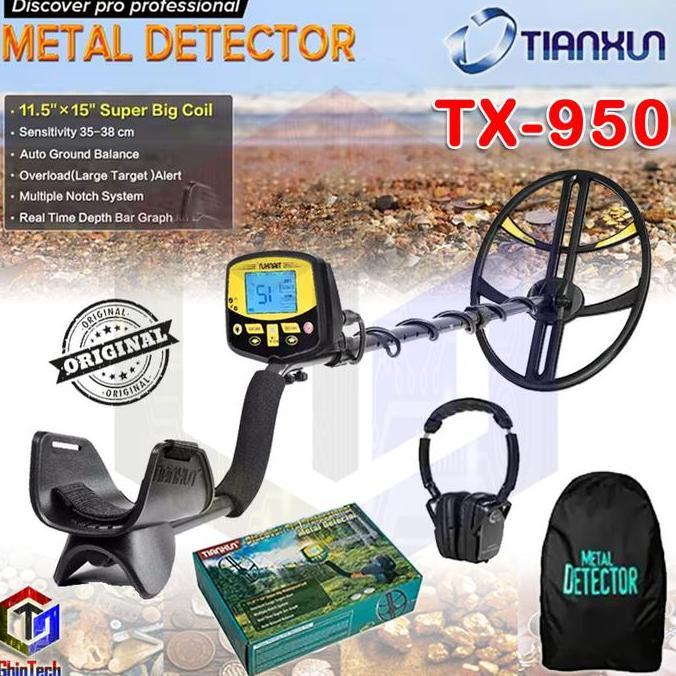 HAYVEZZA TIANXUN Metal Detektor TX950 TX960 Logam Emas Gold Silver Besi Alumunium Pendeteksi Logam D