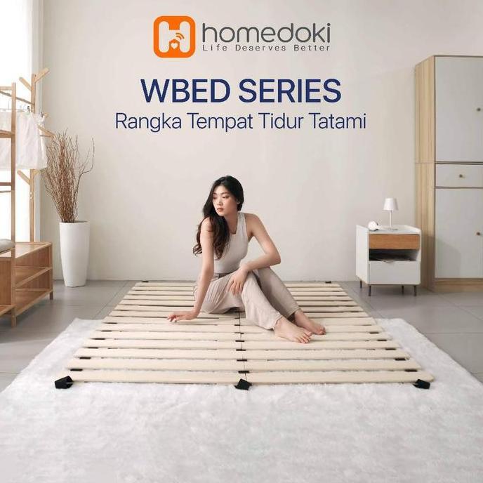 Homedoki Wrapbed Series / Kasur Tatami Papan / Dipan Kayu / Papan Kasur Lipat / Kasur Bernapas