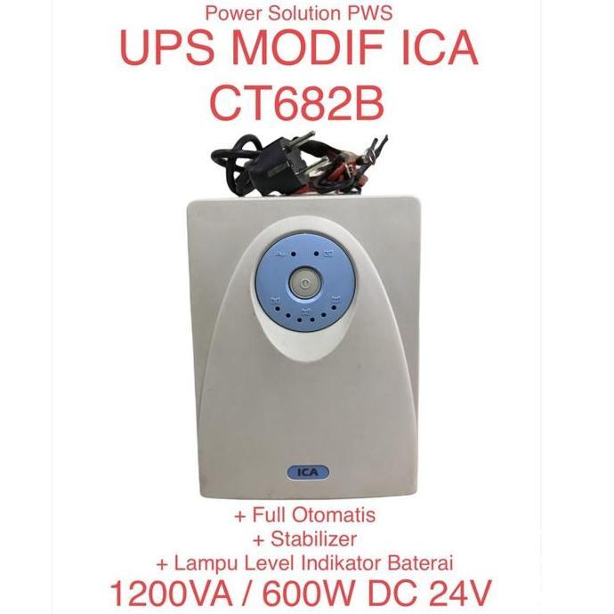 UPS ICA 1200VA MODIF EXTERNAL BATTERY [ UPS MODIF ICA CT682B ] Murah