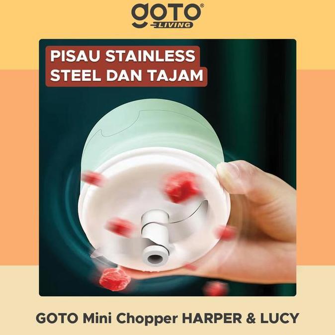 Goto Lucy Harper Mini Chopper Blender Penggiling Bumbu Dapur Portable