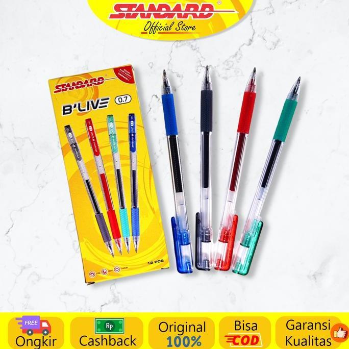 Stationery- Standard - Pulpen Blive Gel 0.7 ( Alat Tulis / Pen / Ballpoint / Pena )