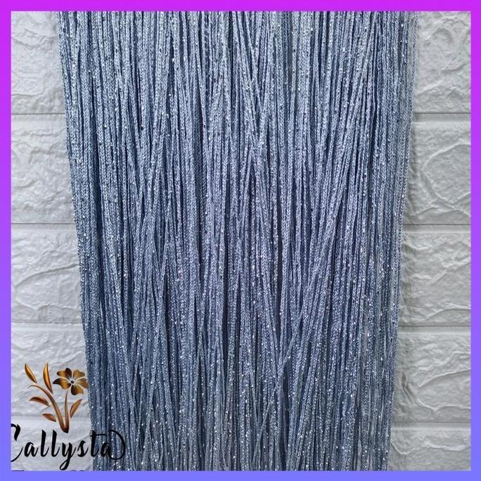 TIRAI BENANG GLITER 3X3 /TIRAI DEKOR/TIRAI GORDEN/ TIRAI HIAS/TIRAI PINTU