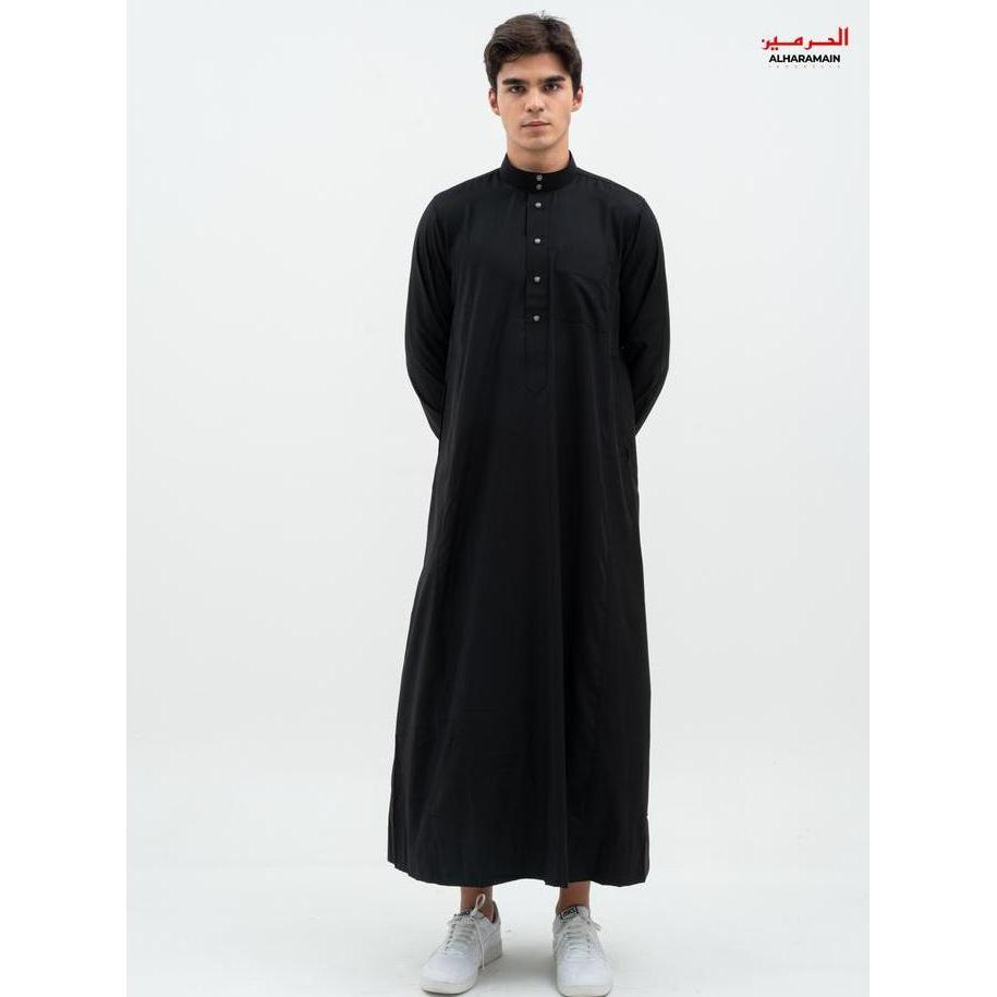 AL Haramain Jubah / Gamis Pria Remaja & Dewasa Slimfit  Series Manset (2414) / Jubah AL Haramain | H
