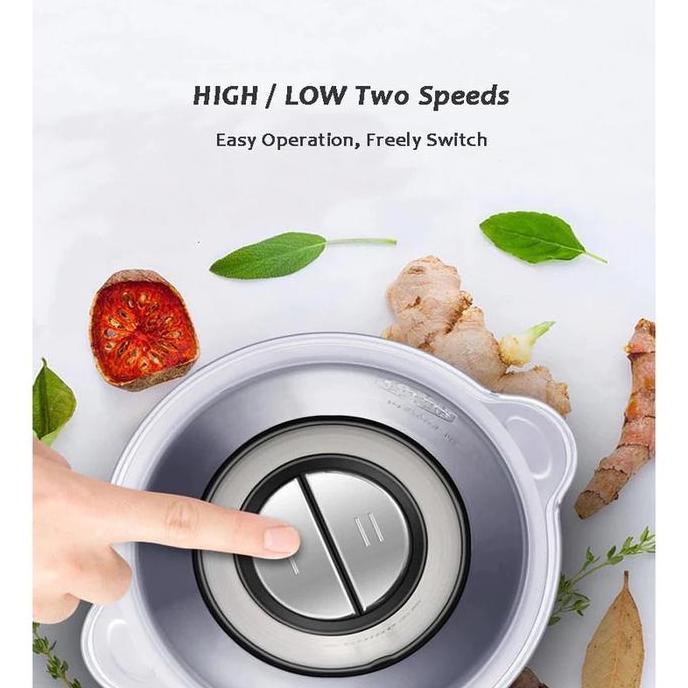 Chopper Daging Multifungsi 2L QME/ Blender Daging Makanan Multifungsi