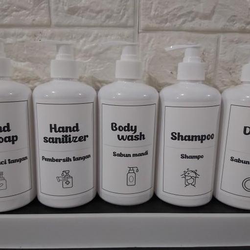 STICKER LABEL BUMBU DAPUR AESTHETIC/PANTRY/LAUNDRY (STICKER AJA) MOTIF