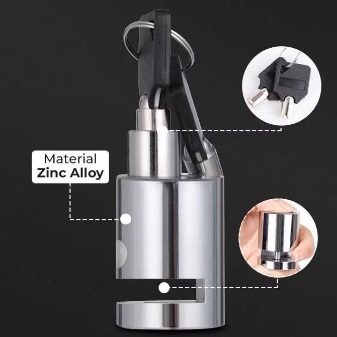 SHAKIMZ KUNCI GEMBOK CAKRAM BULAT/GEMBOK CAKRAM MOPED DISC SEPEDA MOTOR HONDA SUPRA X ADV PCX YAMAHA