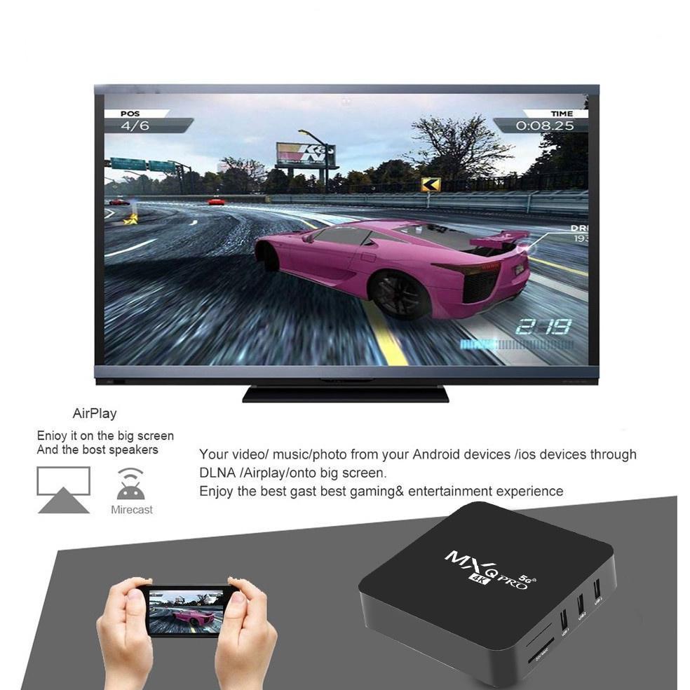 (Dalam Stok, Dikirim Dari Jakarta) Android Tv Box Mxq-Pro 5G 4K Smart Tv Box 1+8G Media Player Guara