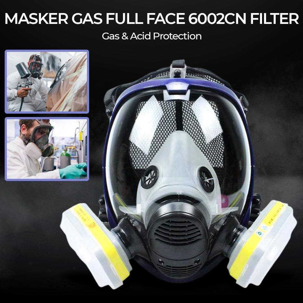 Masker Gas Respirator Full Face 6002Cn - 6800