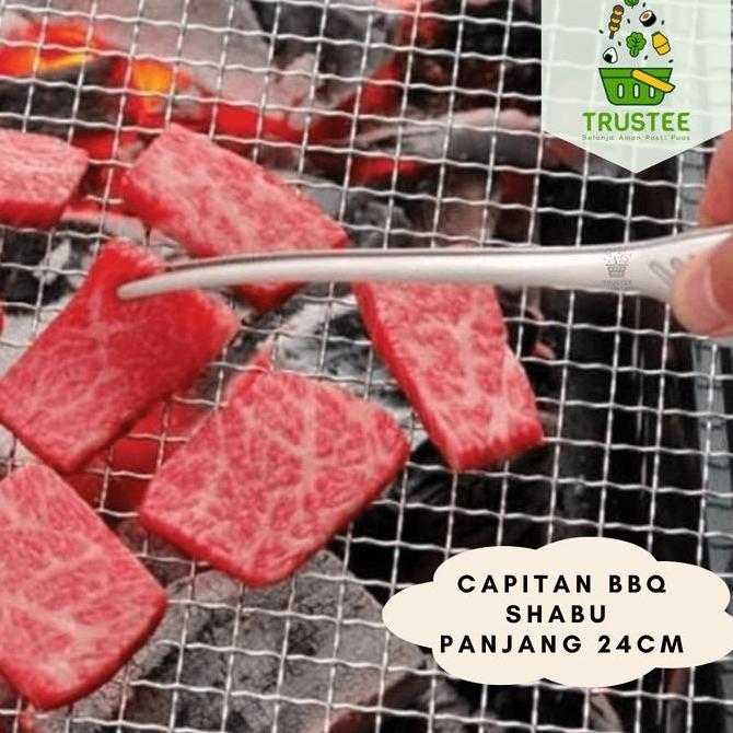 Penjepit Jepitan Capitan Daging Panggang Grill Steak BBQ Shabu Suki