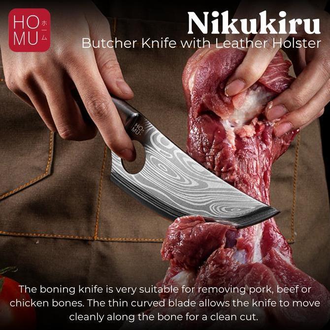 HOMU NIKUKIRU BUTCHER MEAT BONING BLADE DAGING DAMASCUS HU