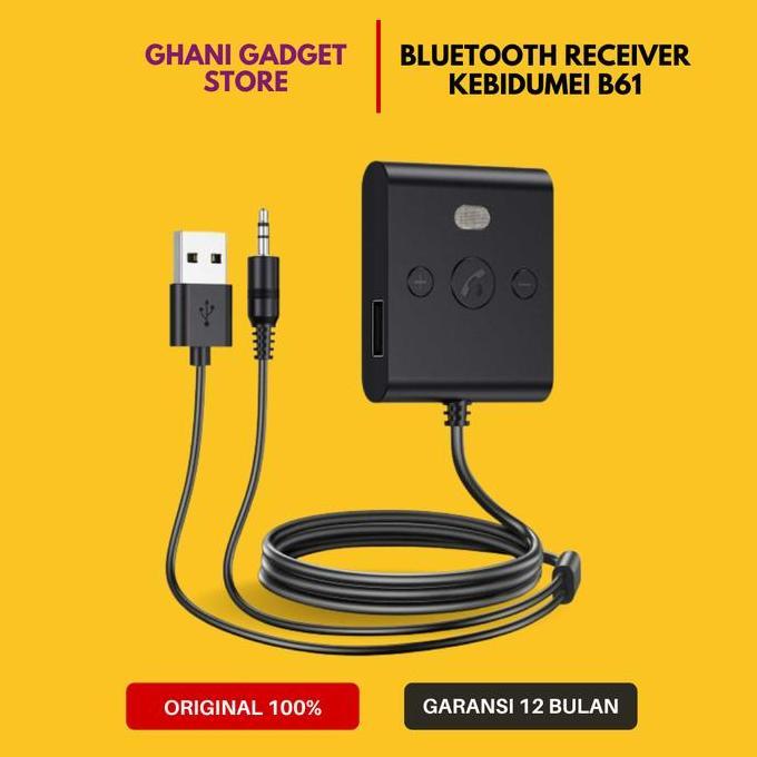 Car Bluetooth Receiver Aux Audio Mobil Blutut Reciver 5.4 Adapter Usb Dengan Mikrofon Bawaan Origina