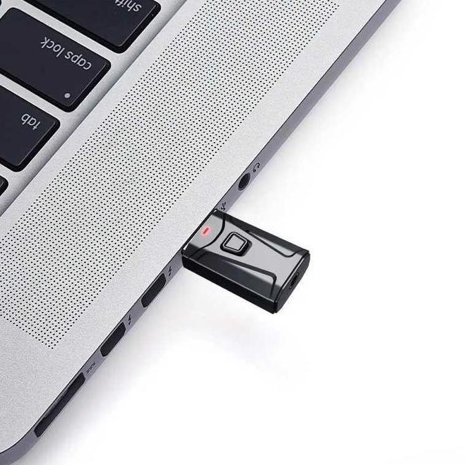 Adaptor Receiver Transmitter Audio Bluetooth 5.0 Usb Dengan Kabel Audio Jack 3.5Mm Untuk Speaker Mob