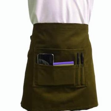 Celemek waiters premium / Celemek setengah badan / Celemek sepinggang