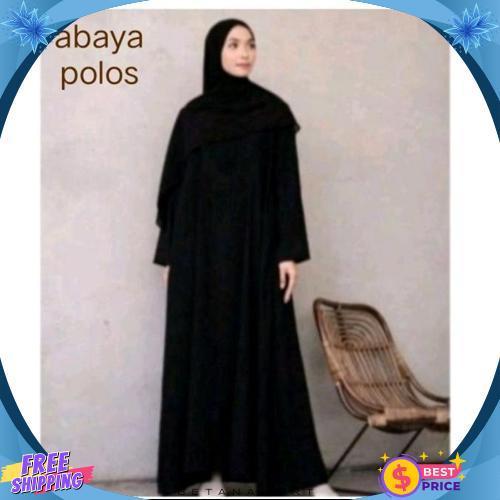 Terlaris Promo ..Abaya Hitam Polos Abaya Arab Abaya Turkey, Abaya Syar'I