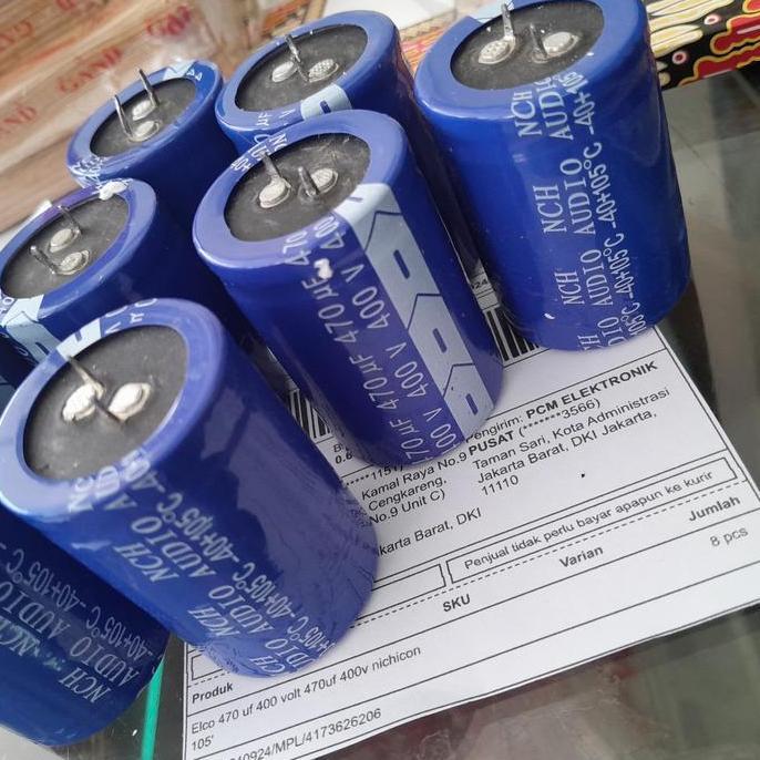Household - Elco 470 Uf 400 Volt 470Uf 400V Nichicon 105'
