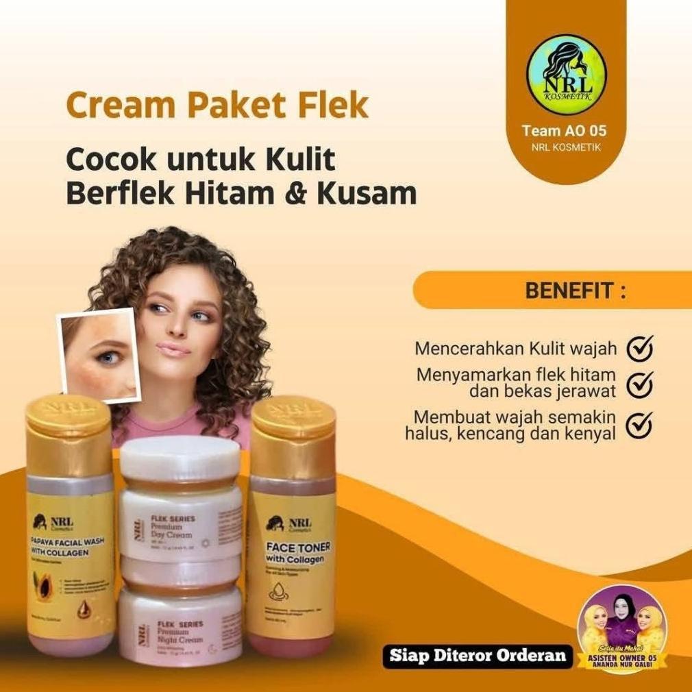 NEW CREAM EKONOMIS FLEK SERIES BY NRL (FORMULA LAMA) [terbaik][terlaris]