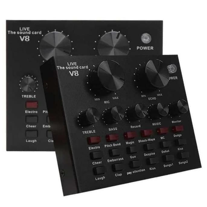 Sound Card V8 Mixer Bluetooth Soundcard V8 Mixer V8 Bluetooth Soundcard Mixer Sound Mixer Audio Usb 