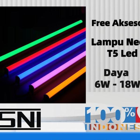 Lampu Tl Neon T5 Led 6W 10W 14W 18W / Tube Led