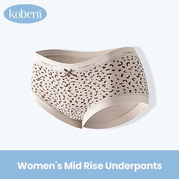 (Indonesia Stock) Kobeni  celana dalam wanita 7a celana dalam gadis Nyonya pinggang tengah Seksi Cel