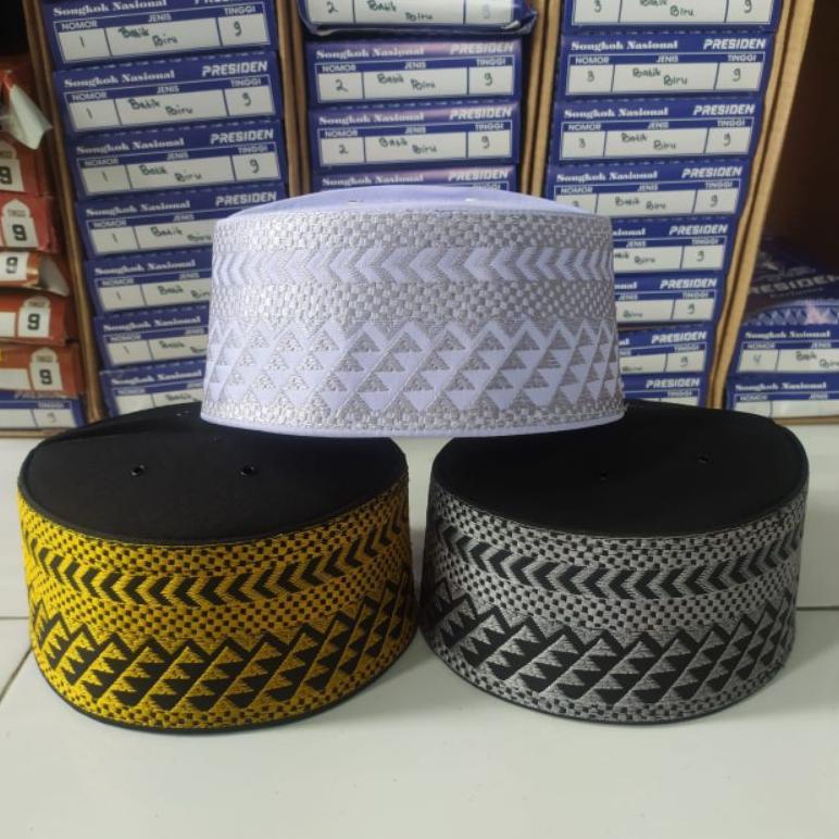 Sale Songkok Recca Peci Reca BUGIS HITAM BONE peci anak Peci Hitam Songket Songkok peci putih Peci b