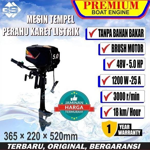 Terlaris Mesin Tempel Elektrik / Mesin Tempel Perahu / Electric Outboard Motor