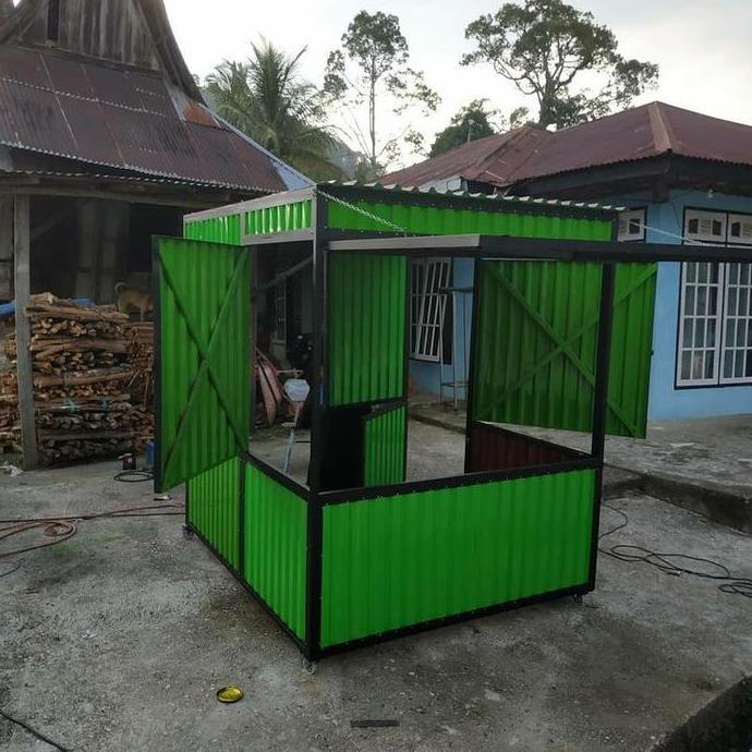 Terlaris Warung Booth Container Booth Container Konter Pulsa Booth Container Minimalis 140X250X200