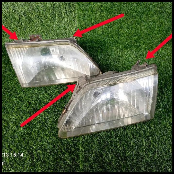 TERLARIS TOYOTA HEADLAMP LAMPU DEPAN SOLUNA KRISTAL 2001-2003 ORIGINAL COPOTAN KANAN KIRI UNTUK MOBI
