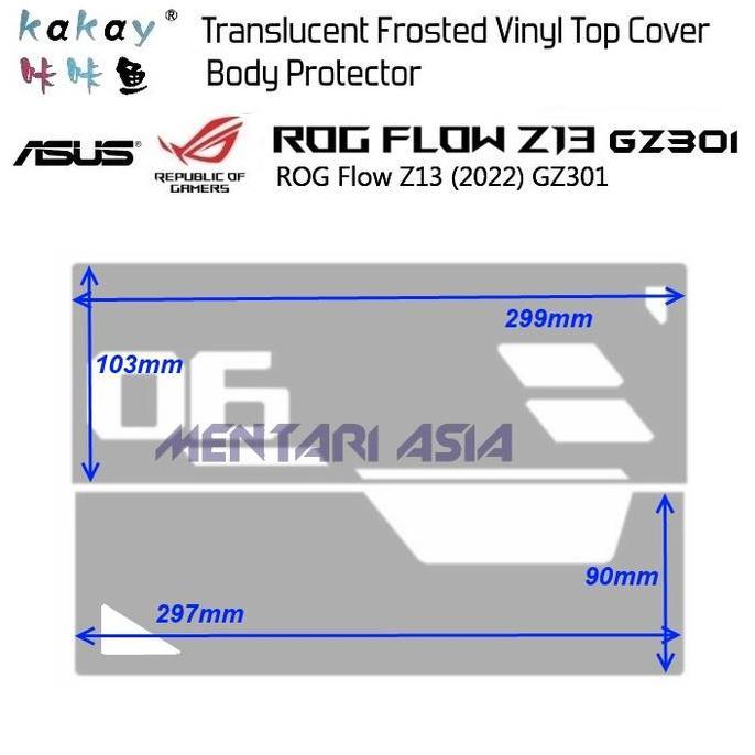Body Protector ASUS ROG FLOW Z13 GZ301 2022 - KAKAY Matte Vinyl