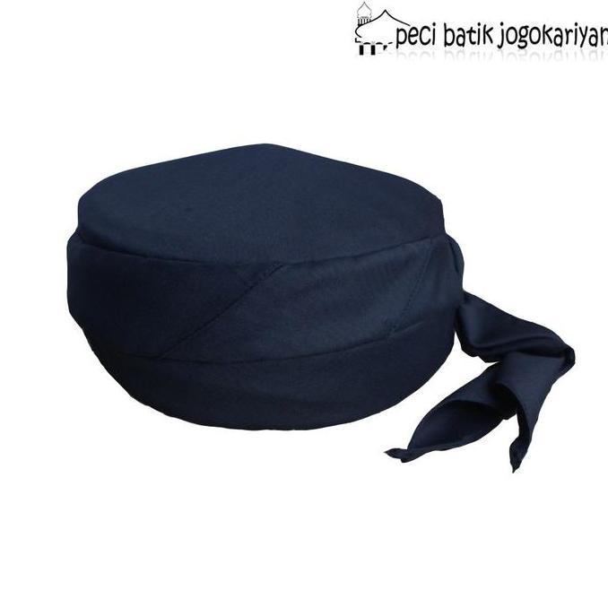 Peci Batik Jogokariyan Motif Peci Polos Warna Hitam Peci Anak-anak dan Peci Dewasa  Kopiah  Songkok 