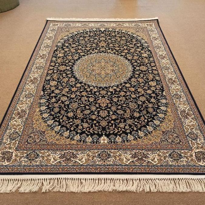 Promo Karpet Permadani Iran Isfahan Hitam