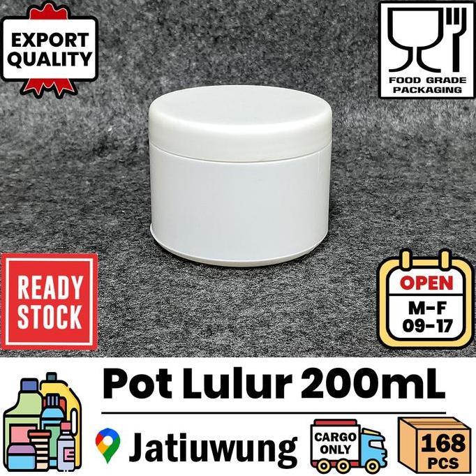 Grosir (Cargo) Pot Lulur 200 Ml Bukan Gr / Gram ( 168 Pcs Per Kardus )