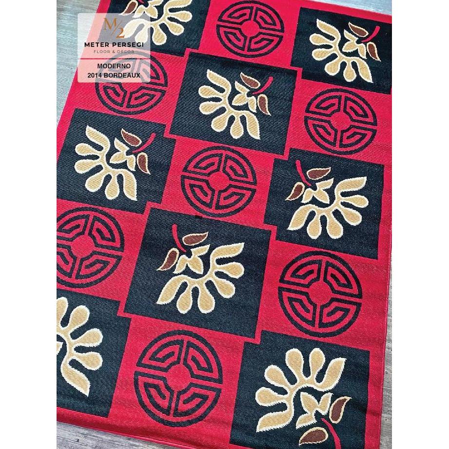 Murah Karpet Moderno 160 X 210 Cm 2014 Bordeaux