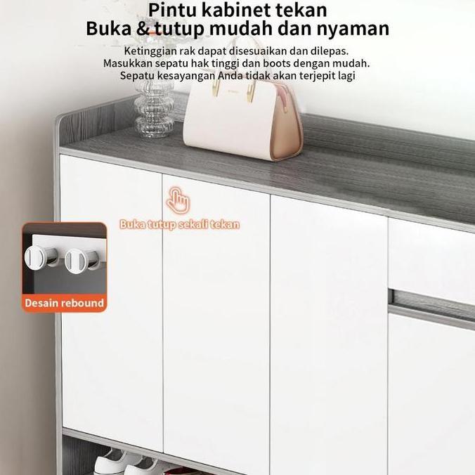 Murah Hidup Mewah Rak Sepatu Kayu Minimalis Lemari Rak Serbaguna /Lemari Rak Sepatu 120Cm
