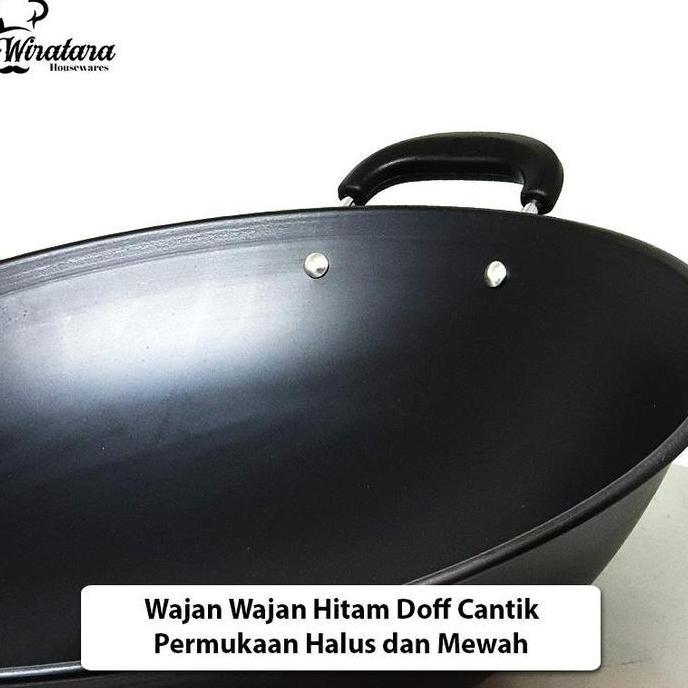 Calypso Wajan Jumbo 47cm | Kuali Besar Anti Lengket | Penggorengan Enamel | Kwali Teflon Anti Gores 