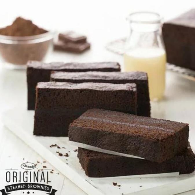 Brownies kukus Amanda - Paket Brownies Original + Cheese Cream HS