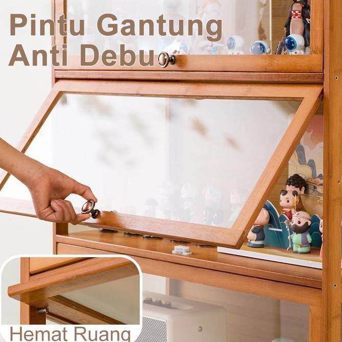 Grosir Love Lemari Pajangan Etalase Akrilik Kaca Transparan Lemari Display Pameran Model Mainan Lema